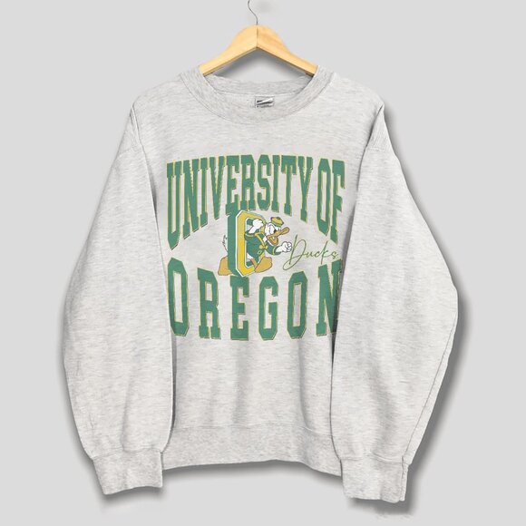 Vintage University of Oregon Ducks Football Sweatshirt, Oregon Ducks NCAA Shirt - Picture 1 of 2